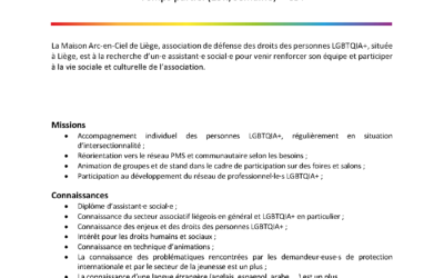 Offre d’emploi · Assistant·e social·e [CLÔTURÉ]